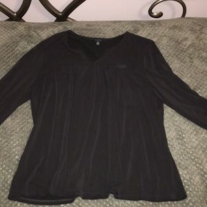 Gray, lucky brand, long sleeve blouse